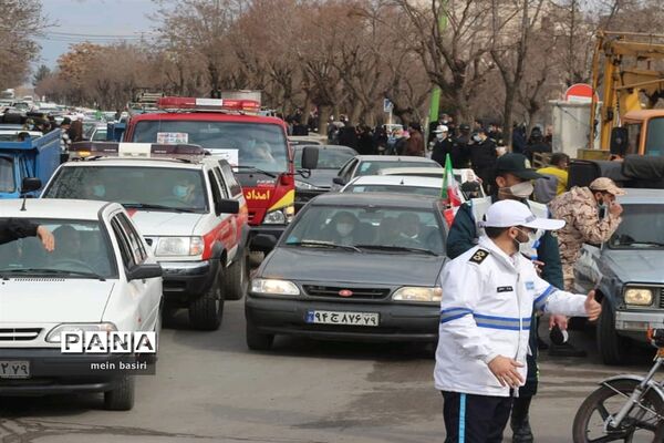 راهپیمایی خودرویی وموتوری۲۲بهمن شهرستان البرز استان قزوین