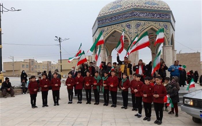 برپایی راهپیمایی 22 بهمن در شهر جعفریه