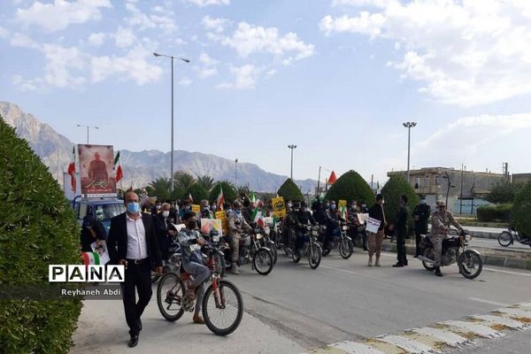 راهپیمایی خوردرویی و موتوری در یوم الله 22بهمن درتنگستان