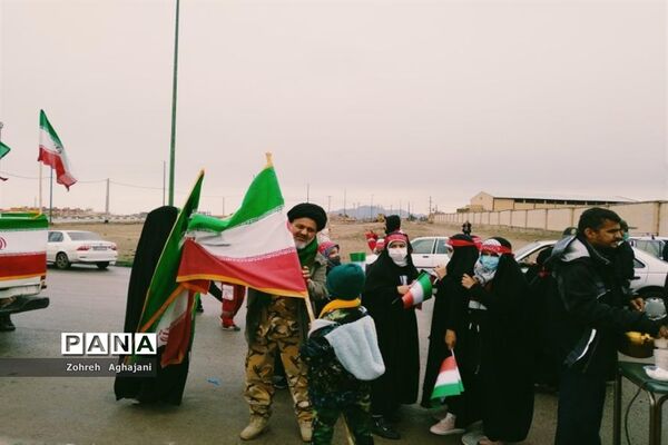 راهپیمایی 22 بهمن در شهر کهک