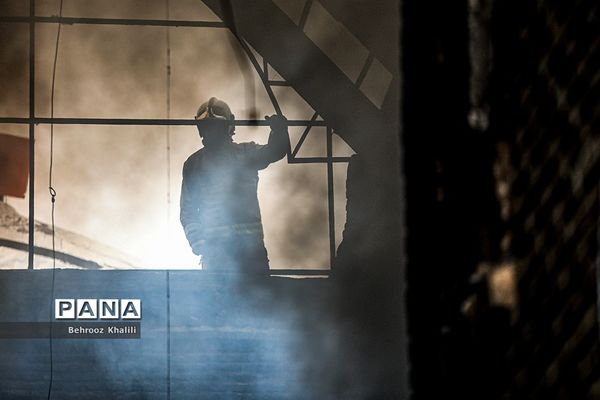 آتش‌سوزی در بازار تهران
