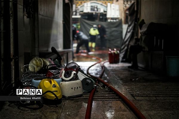 آتش‌سوزی در بازار تهران