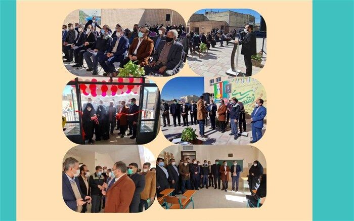 آیین افتتاح دبیرستان زنده‌یاد اصغرخاشعی شهر ورنامخواست
