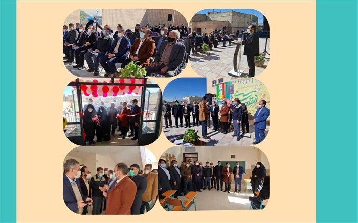 آیین افتتاح دبیرستان زنده‌یاد اصغرخاشعی شهر ورنامخواست