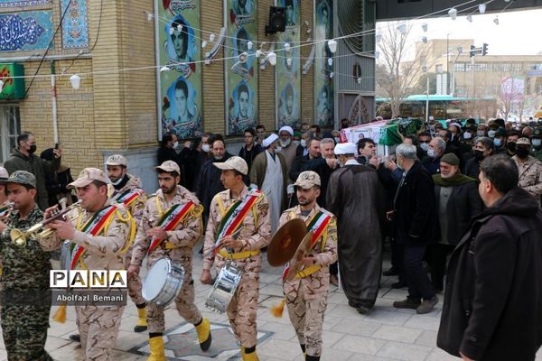 تشییع جانباز شهید «محمدباقر هنرور» در قم