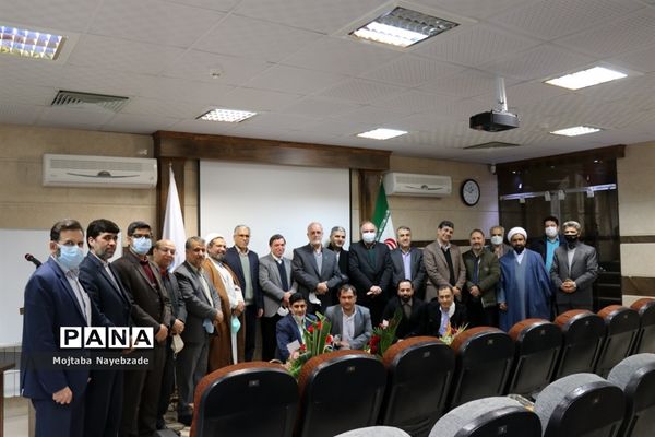 مراسم تکریم معاون پرورشی و فرهنگی و رئیس سازمان دانش‌آموزی خراسان رضوی