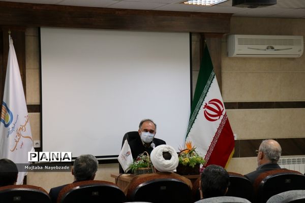 مراسم تکریم معاون پرورشی و فرهنگی و رئیس سازمان دانش‌آموزی خراسان رضوی