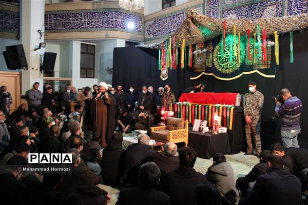 برگزاری مراسم وداع با شهید مدافع حرم؛ امیر علی محمدیان