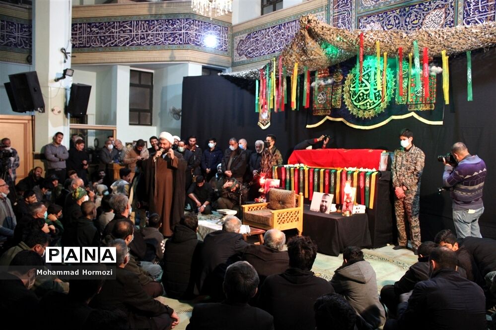 برگزاری مراسم وداع با شهید مدافع حرم؛ امیر علی محمدیان