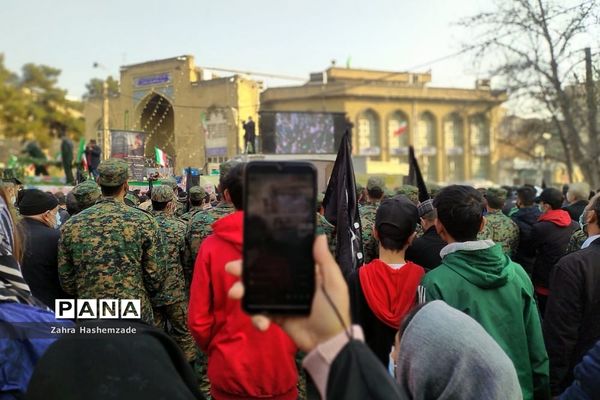 مراسم بازگشت پیکر پاک و مطهر شهید مدافع حرم در شهرری