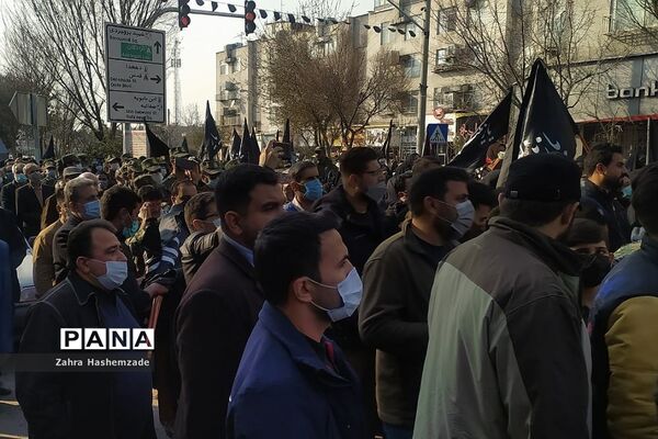 مراسم بازگشت پیکر پاک و مطهر شهید مدافع حرم در شهرری