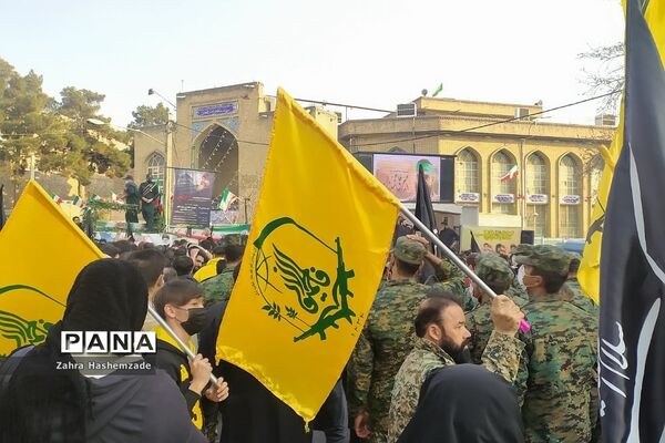 مراسم بازگشت پیکر پاک و مطهر شهید مدافع حرم در شهرری