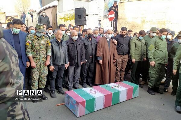 مراسم بازگشت پیکر پاک و مطهر شهید مدافع حرم در شهرری