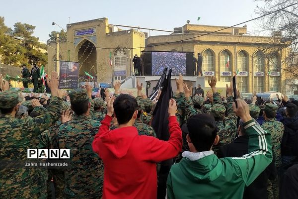مراسم بازگشت پیکر پاک و مطهر شهید مدافع حرم در شهرری