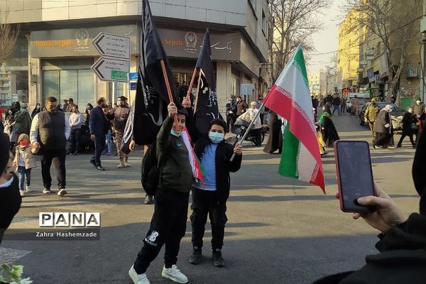 مراسم بازگشت پیکر پاک و مطهر شهید مدافع حرم در شهرری