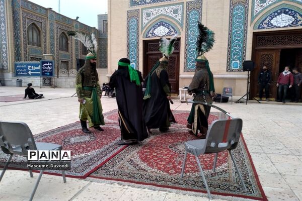 تعزیه خوانی پانزده گروه برجسته کشوری در حرم مطهر شاهچراغ (ع)