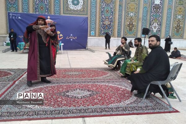 تعزیه خوانی پانزده گروه برجسته کشوری در حرم مطهر شاهچراغ (ع)