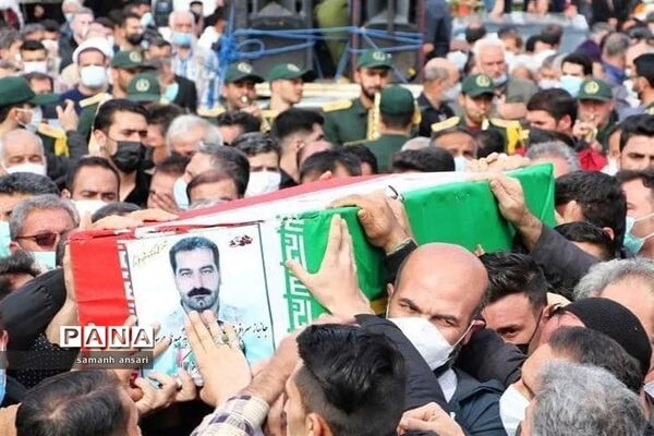 مراسم باشکوه تشییع پیکر مطهر شهید سیدمهدی موسوی