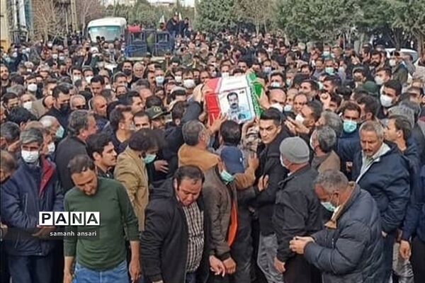 مراسم باشکوه تشییع پیکر مطهر شهید سیدمهدی موسوی