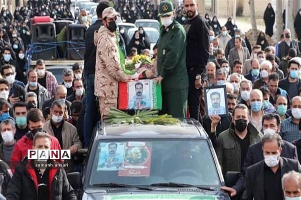 مراسم باشکوه تشییع پیکر مطهر شهید سیدمهدی موسوی