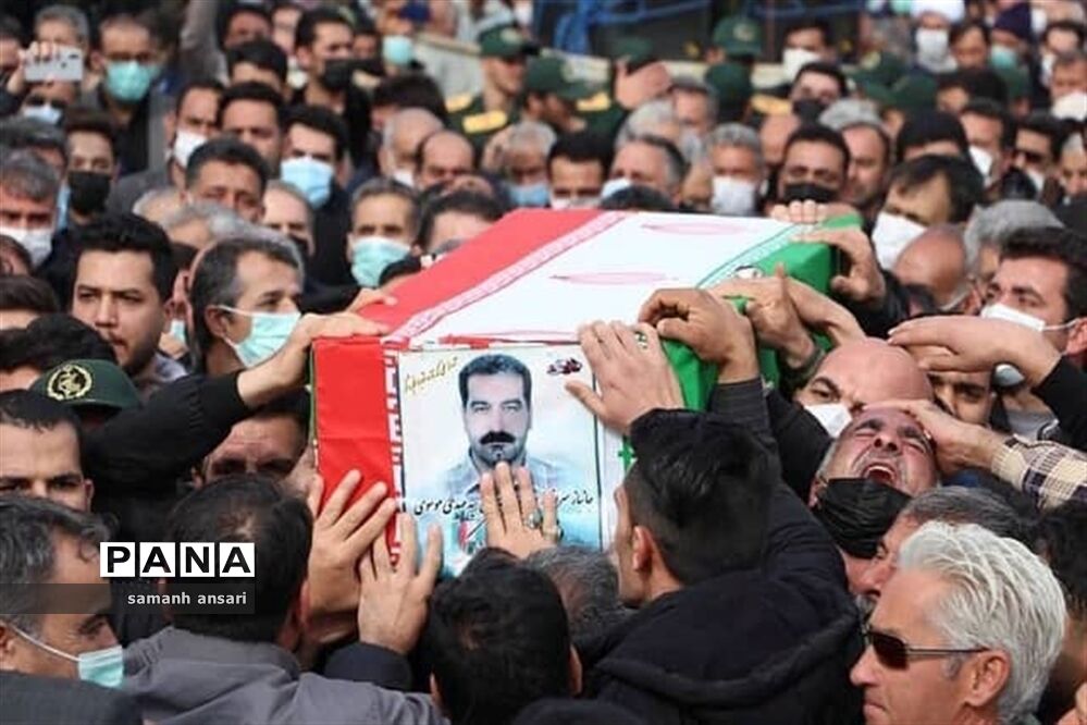 مراسم باشکوه تشییع پیکر مطهر شهید سیدمهدی موسوی