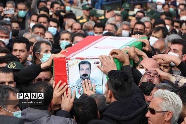 مراسم باشکوه تشییع پیکر مطهر شهید سیدمهدی موسوی