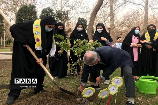 مراسم روز درختکاری در پارک ملت مشهد