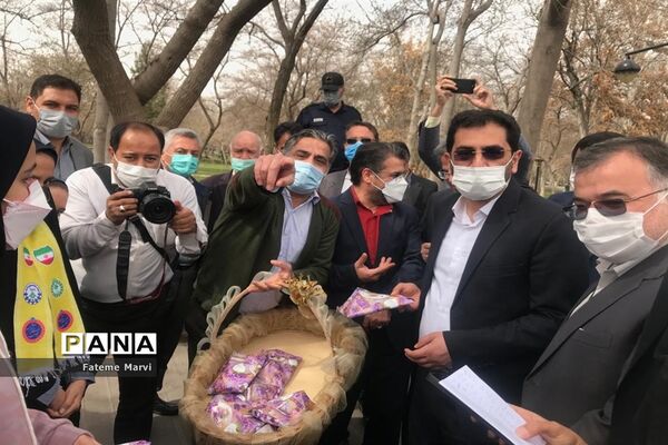 مراسم روز درختکاری در پارک ملت مشهد