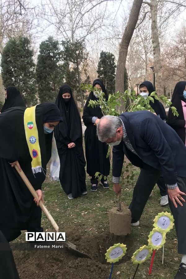 مراسم روز درختکاری در پارک ملت مشهد