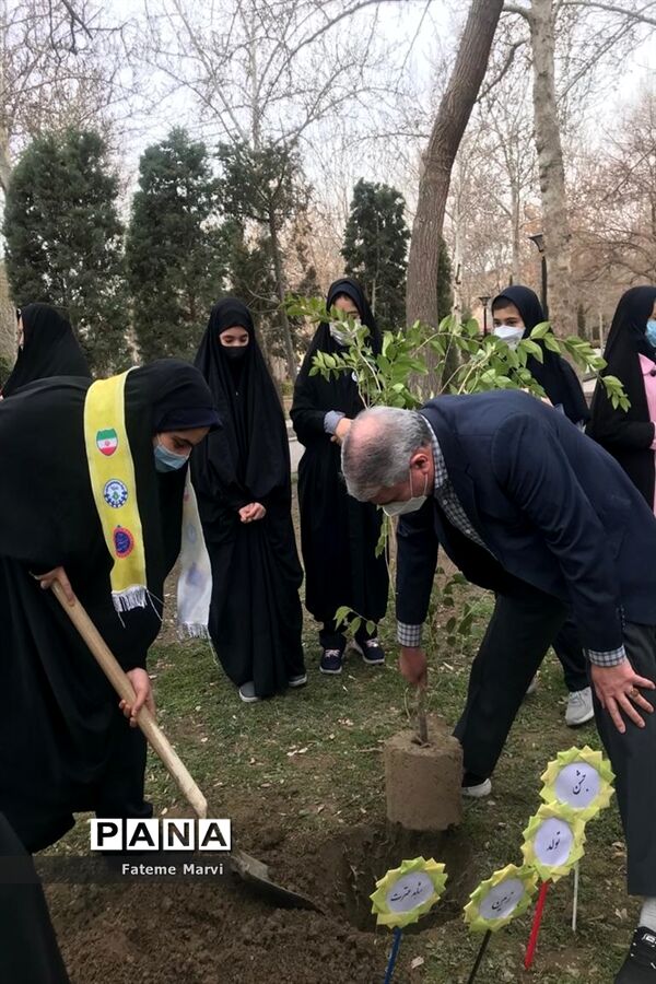 مراسم روز درختکاری در پارک ملت مشهد