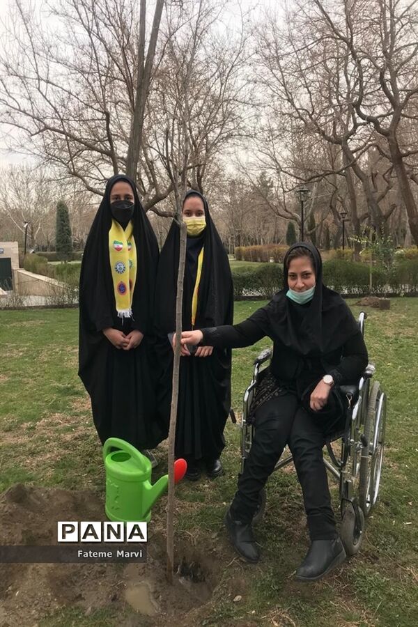 مراسم روز درختکاری در پارک ملت مشهد