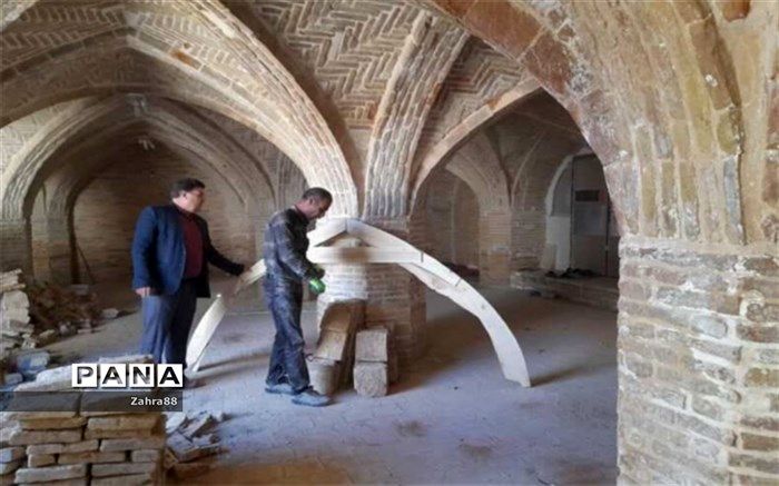 آغاز مرمت مسجد جامع تاریخی شهر نقنه