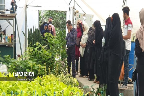 بازدید هنرجویان از گلخانه به‌مناسبت هفته جهاد کشاورزی در محمود‌آباد
