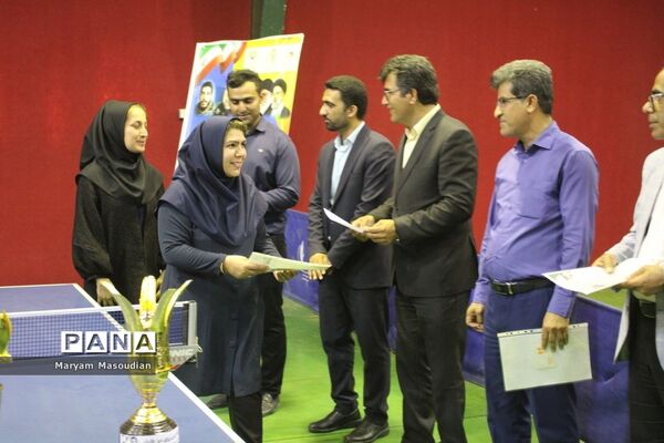 جشنواره فرهنگی ورزشی  فرهنگیان استان بوشهر رشته تنیس روی میز بانوان