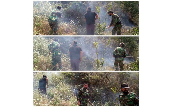 مهار آتش‌سوزی در جنگل‌های مهدیرجه گلوگاه