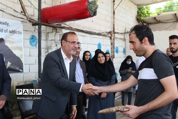 بازدید فرماندار میاندورود از کمپ ترک اعتیاد