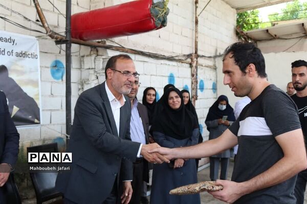 بازدید فرماندار میاندورود از کمپ ترک اعتیاد