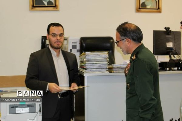 دیدار فرمانده بسیج فشافویه با مسئولان عالی مجتمع قضایی منطقه