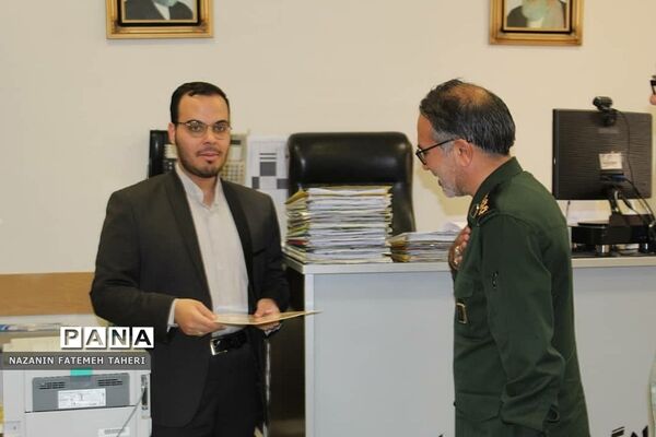 دیدار فرمانده بسیج فشافویه با مسئولان عالی مجتمع قضایی منطقه