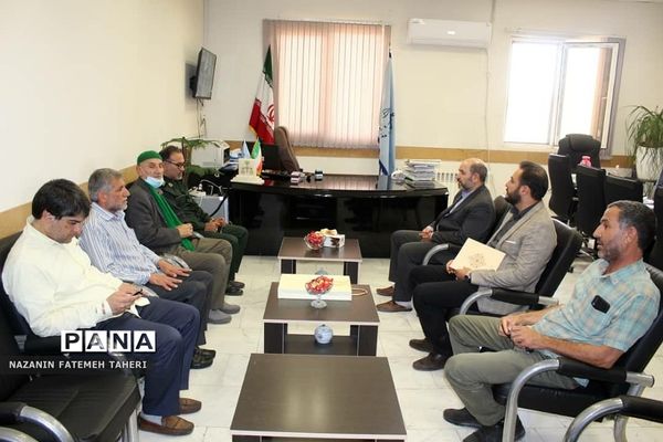 دیدار فرمانده بسیج فشافویه با مسئولان عالی مجتمع قضایی منطقه