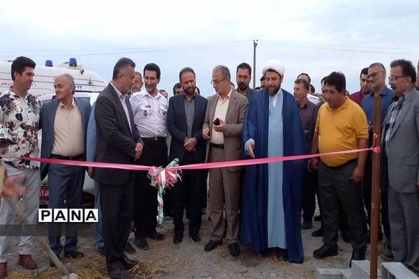 آیین کلنگ زنی پایگاه اورژانس ۱۱۵ روستای بیشه کلا محمودآباد