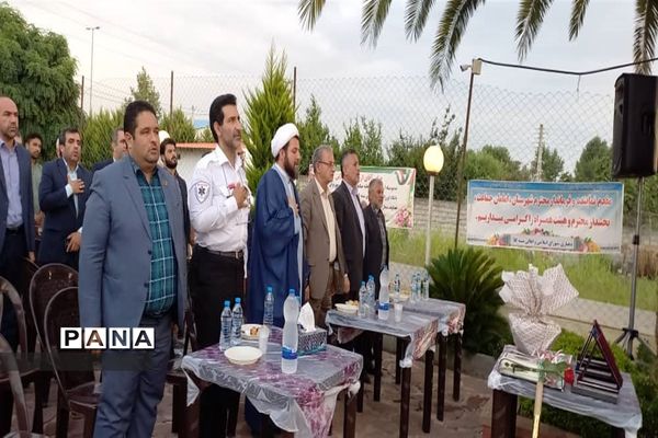 آیین کلنگ زنی پایگاه اورژانس ۱۱۵ روستای بیشه کلا محمودآباد