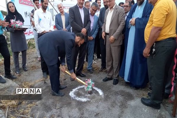 آیین کلنگ زنی پایگاه اورژانس ۱۱۵ روستای بیشه کلا محمودآباد