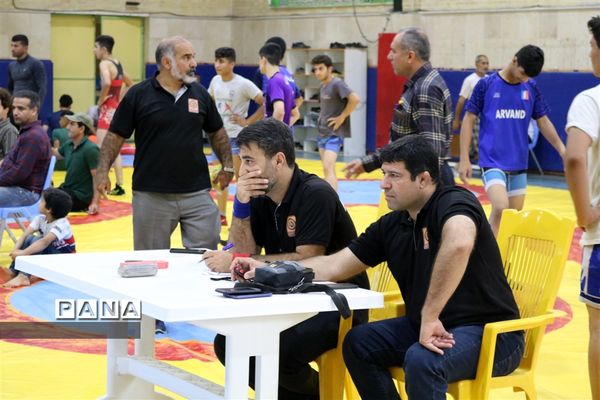 مسابقات لیگ کشتی آزاد دانش‌آموزی استان خوزستان در امیدیه