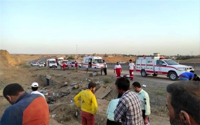 واژگونی اتوبوس در محور زنجان - تبریز؛ 3 مسافر جان‌باختند