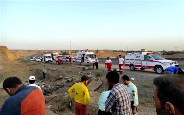 واژگونی اتوبوس در محور زنجان - تبریز؛ 3 مسافر جان‌باختند