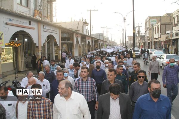 برگزاری راهپیمایی بانوان فاطمی شهرستان بهبهان