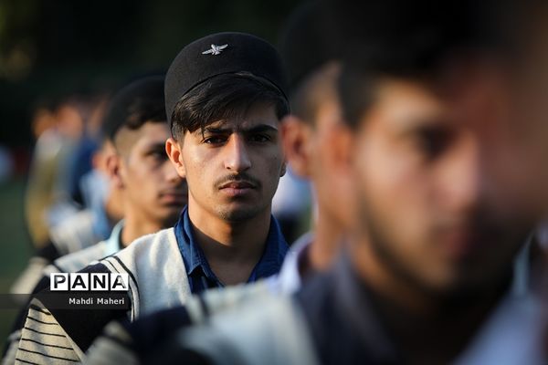 صبحگاه بیست و یکمین اردوی کشوری دانش‌آموزان پسر عشایر