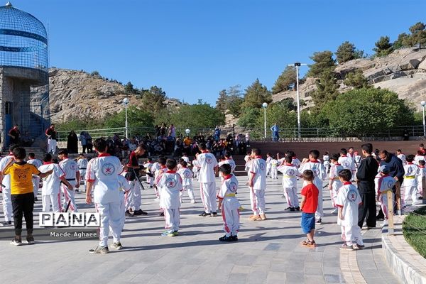 همایش پیاده‌روی و نمایش حرکات رزمی ورزشکاران استان خراسان‌ رضوی