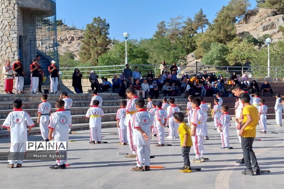 همایش پیاده‌روی و نمایش حرکات رزمی ورزشکاران استان خراسان‌ رضوی